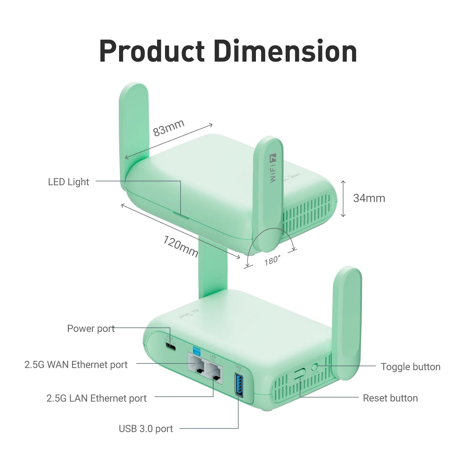 Beryl 7 (GL-MT3600BE) Dual-band Wi-Fi 7 Travel Router - Image 3
