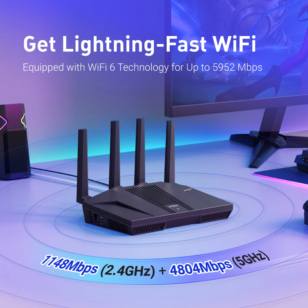 Flint 2 (GL-MT6000) Wi-Fi 6 High-Performance Home Router - Image 4