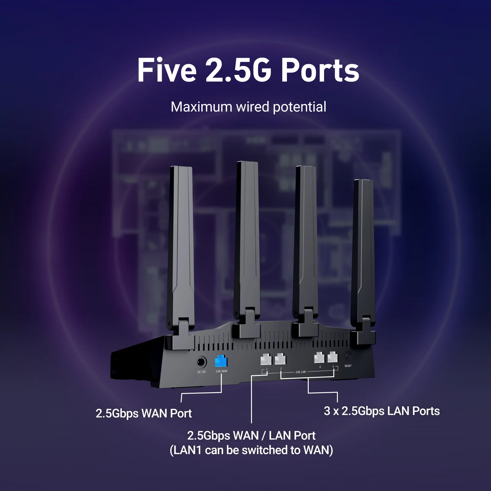 Flint 3 (GL-BE9300) Tri-band Wi-Fi 7 Home Router - Image 8
