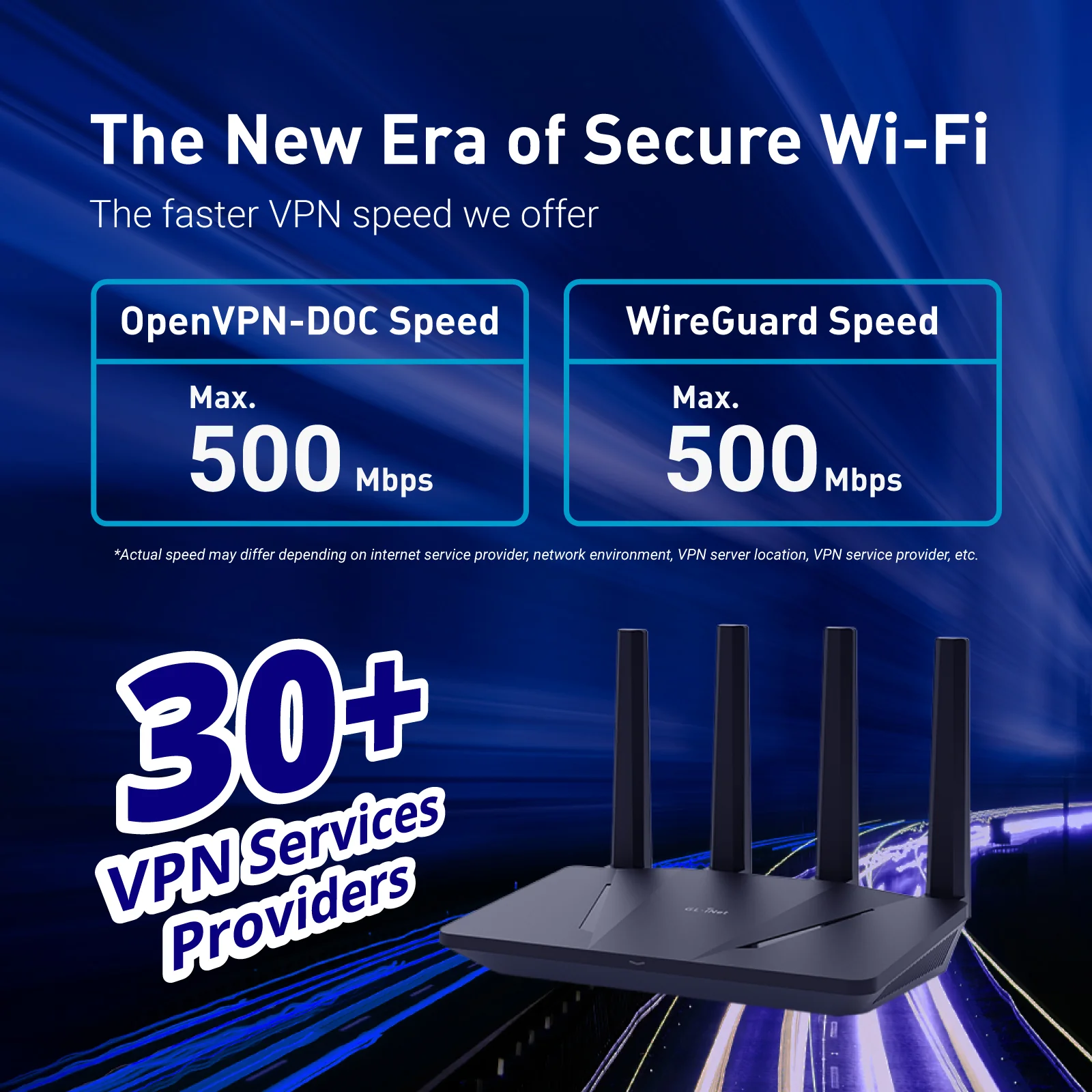 Flint (GL-AX1800) Wi-Fi 6 Home Secure Router with US plug - Image 5