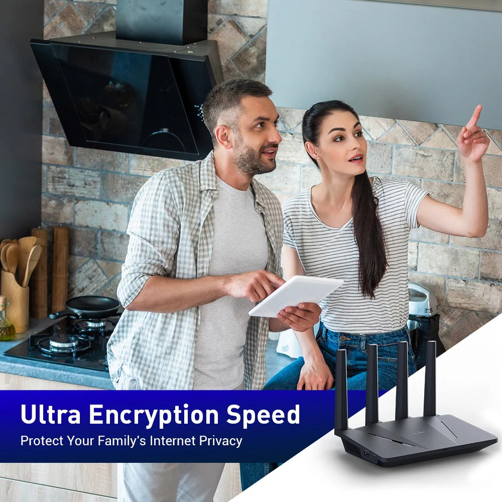 Flint (GL-AX1800) Wi-Fi 6 Home Secure Router with US plug - Image 9