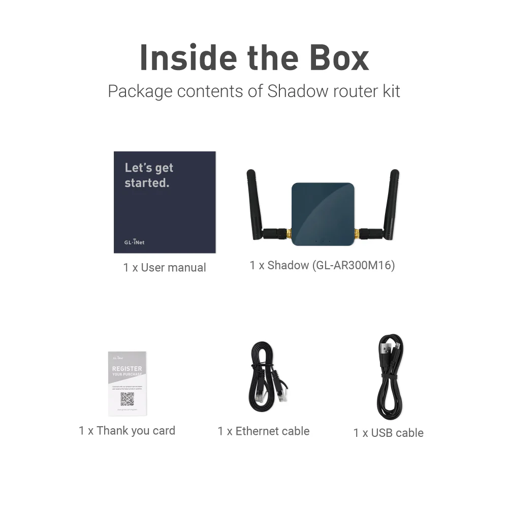 Shadow (GL-AR300M16-Ext) Mini Smart Router with External Antennas - Image 8