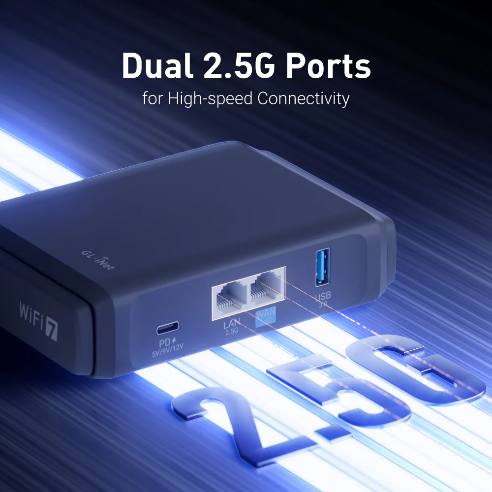 Slate 7 (GL-BE3600) Dual-band Wi-Fi 7 Travel Router - Image 5
