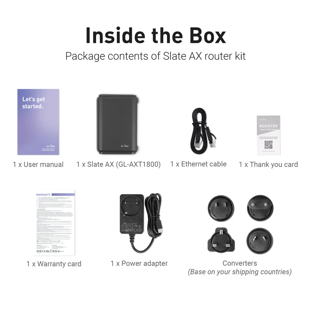 Slate AX (GL-AXT1800) Wi-Fi 6 Travel Router - Image 8