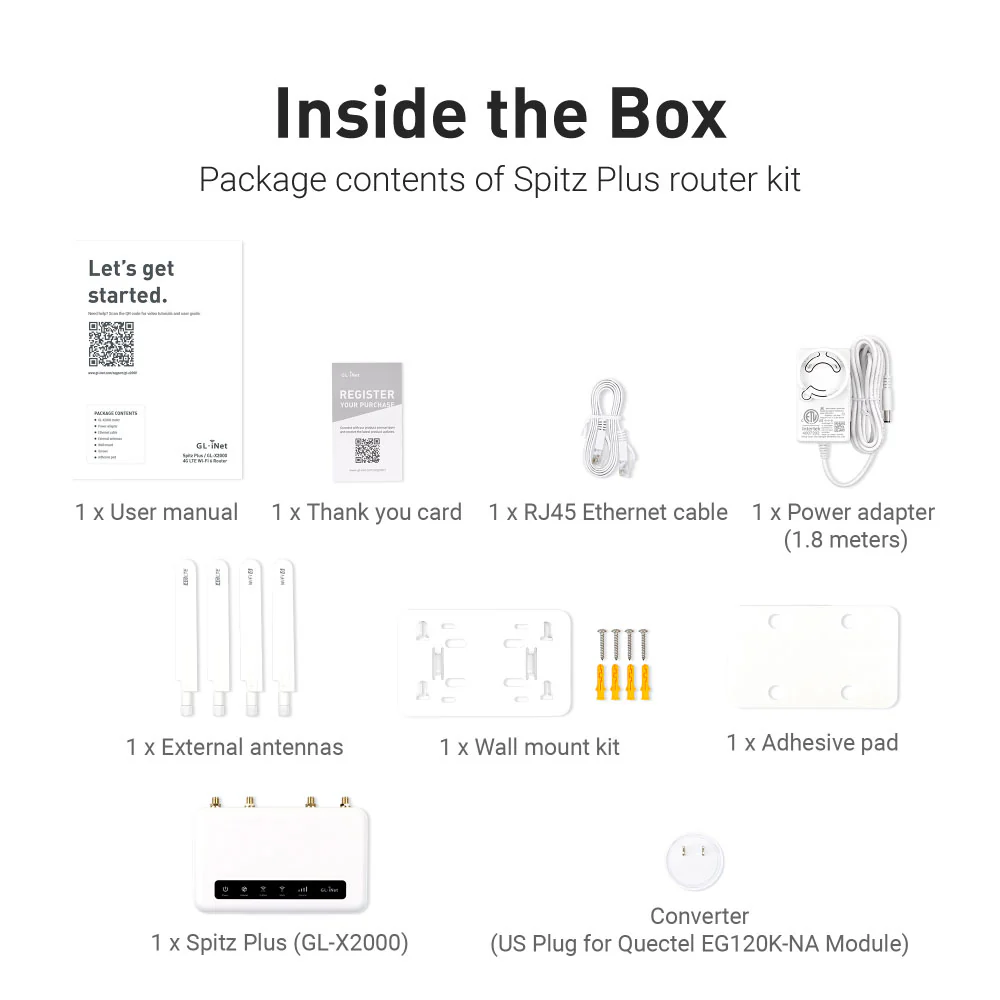 Spitz Plus (GL-X2000) Wi-Fi 6 4G LTE CAT 12 Router - Image 12